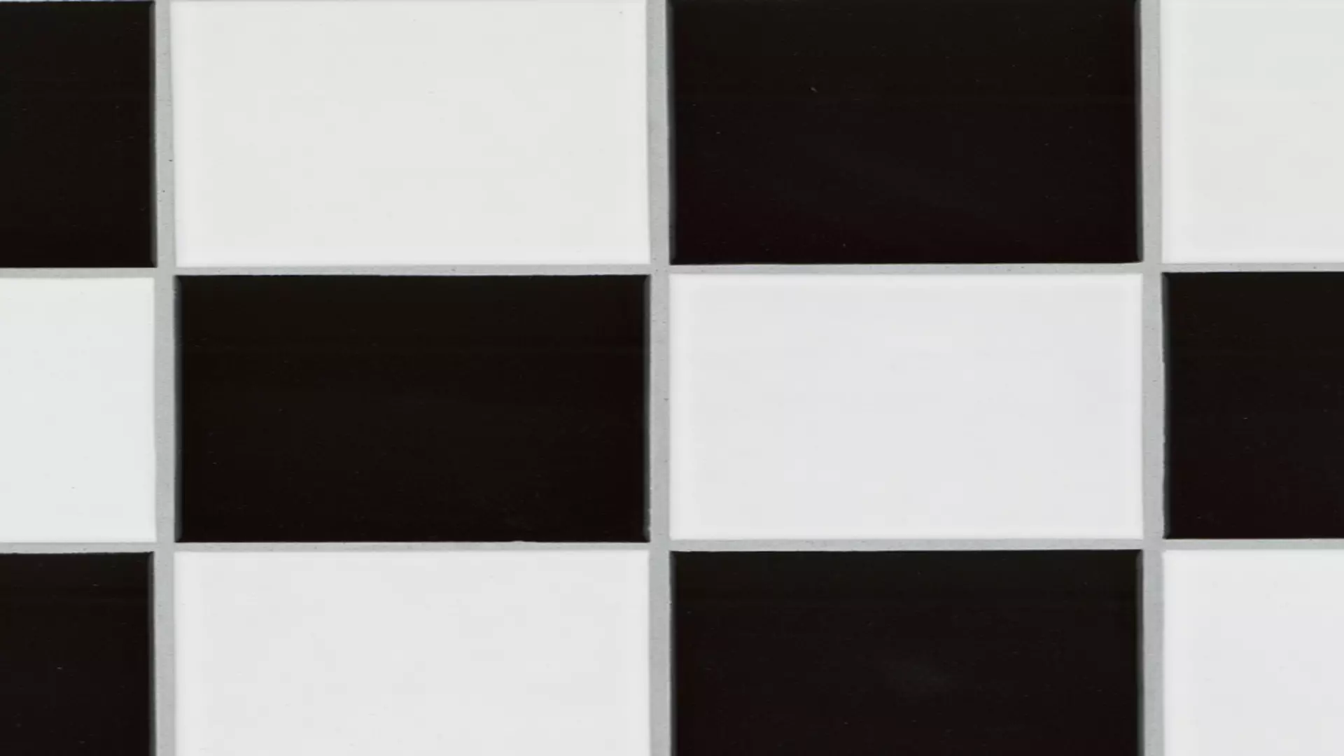 White And Black 4" Checkered Matte material