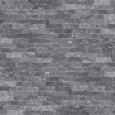 Cosmic Black Ledger Panel 6"x24" Splitface Marble Wall Tile material