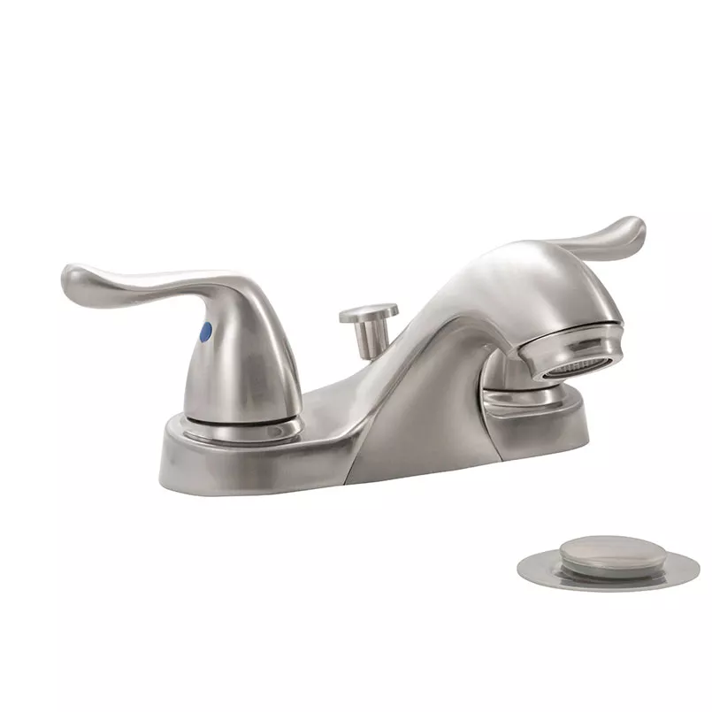 2 Handle Bathroom Faucet 4201-405 Brushed Nickel material