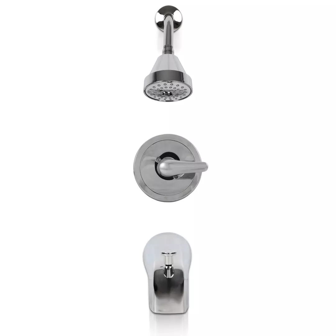 1 Handle Shower/Tub Faucet With Valve- 608 Chrome material