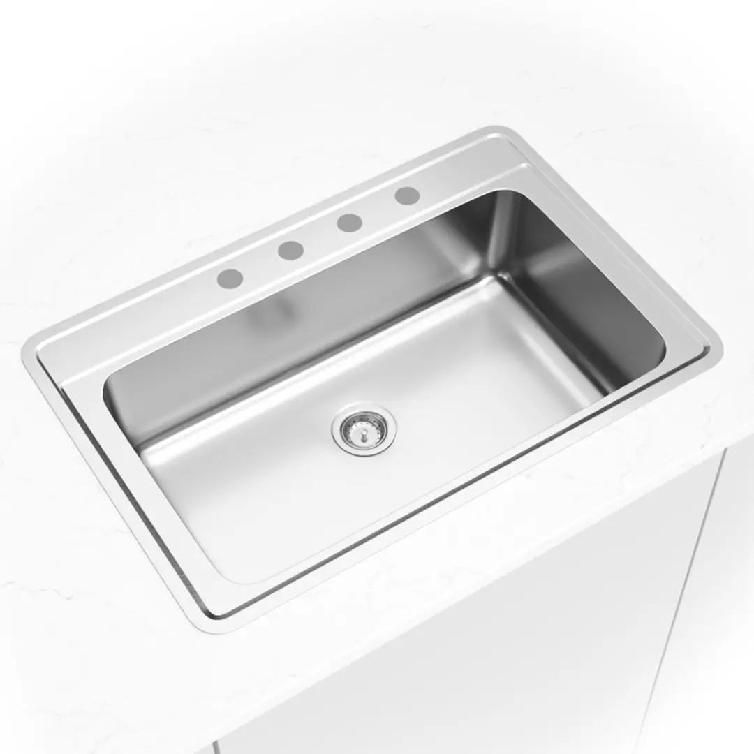 Overmount Single Bowl 33"X22" material