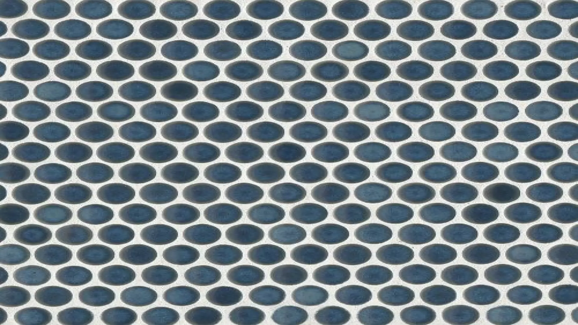 360 3/4" X 3/4" Penny Round Glossy Mosaic Tile In Lagoon material