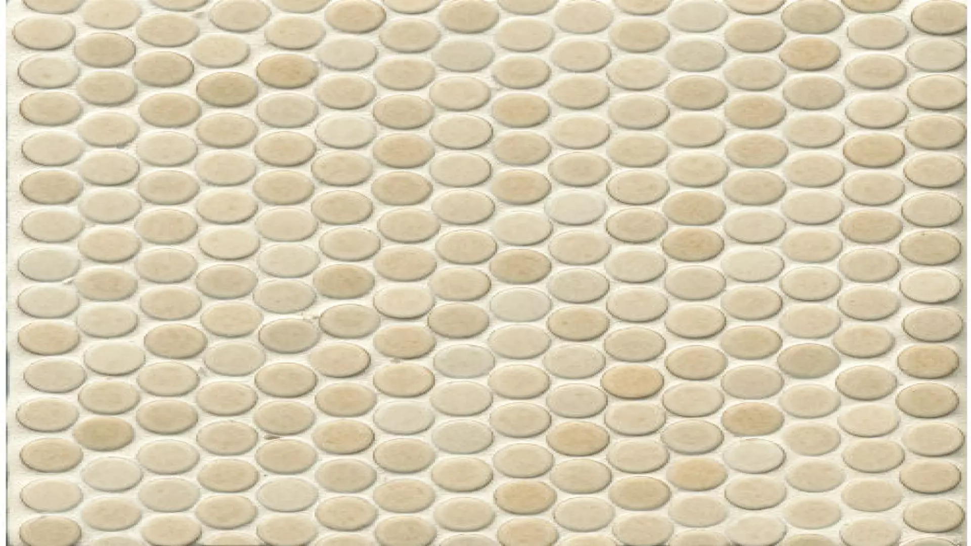 360 3/4" X 3/4" Penny Round Matte Mosaic Tile In Beige material