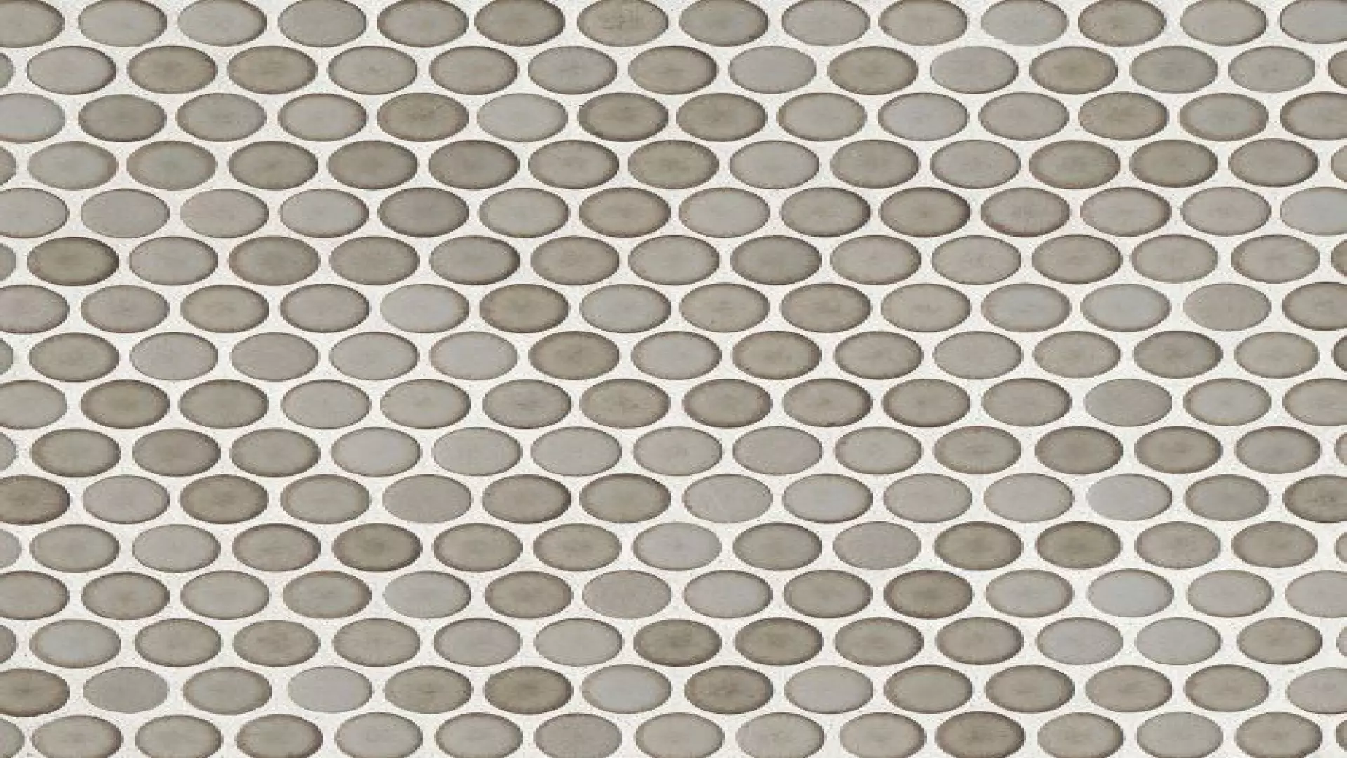 360 3/4" X 3/4" Penny Round Matte Mosaic Tile In Pumice material