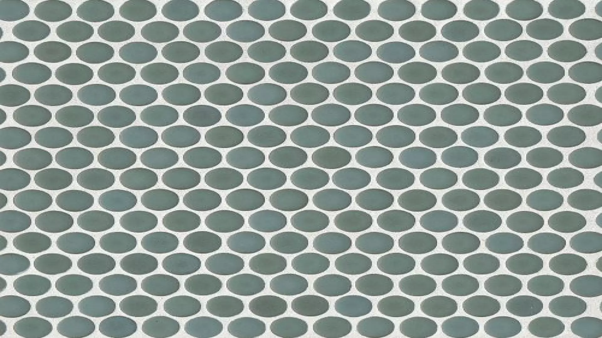 360 3/4" X 3/4" Penny Round Matte Mosaic Tile In Silver Sage material