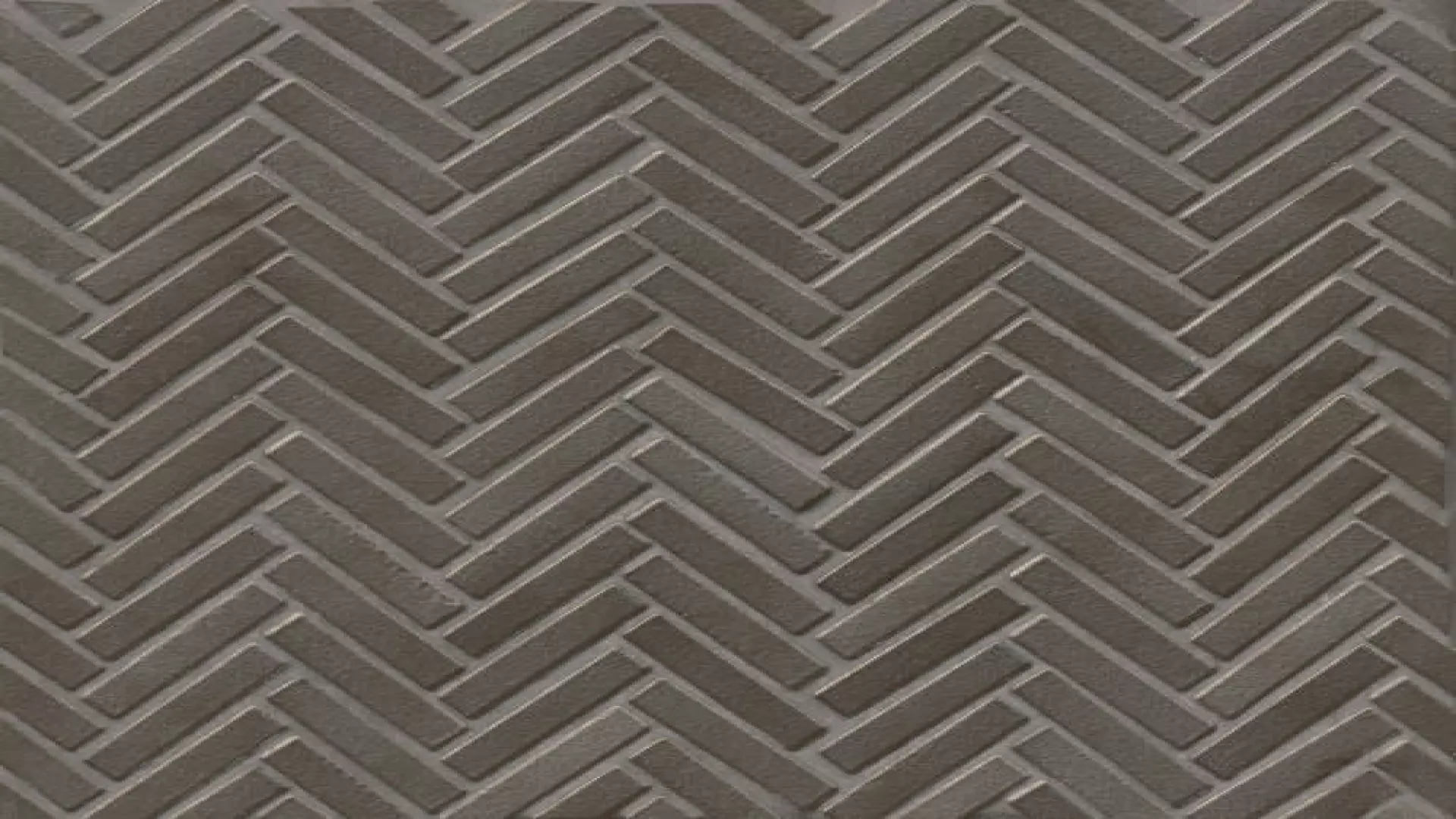 90 1/2" X 2" Herringbone Porcelain Mosaic Tile In Metallic material