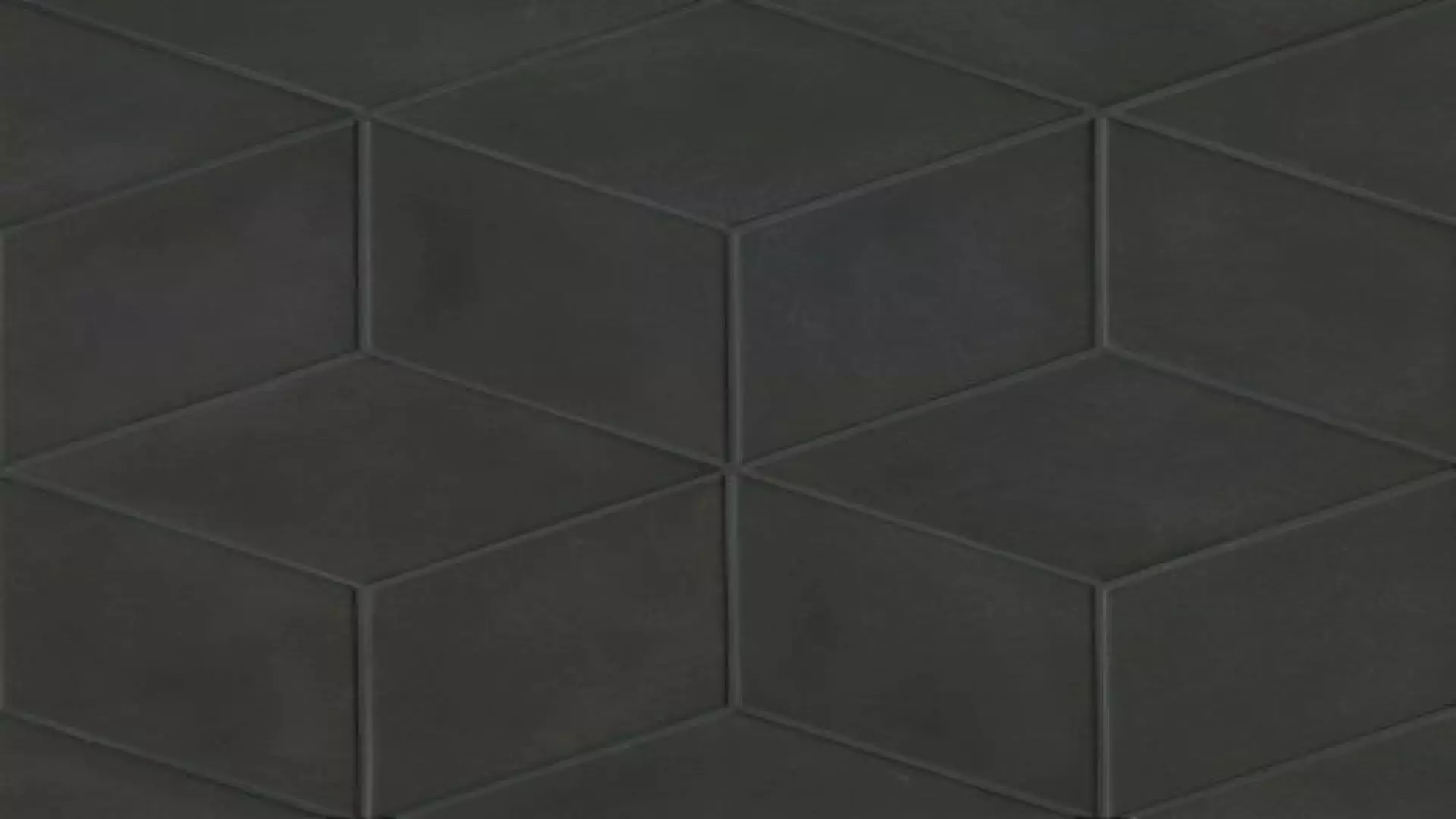 Allora 7.5" X 12.75" Rhomboid Matte Porcelain Tile In Solid Black material