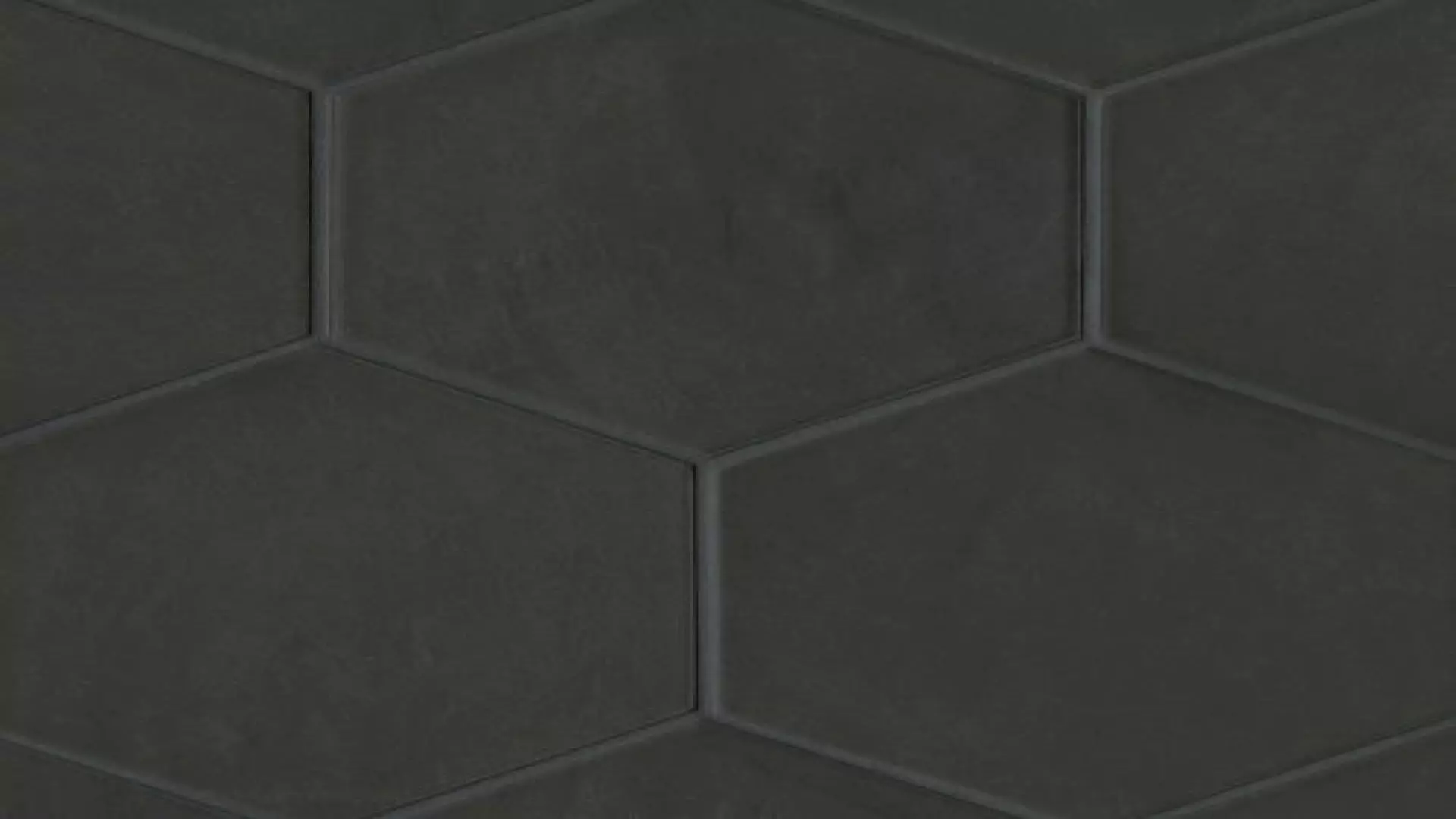 Allora 8.5" X 10" Hexagon Matte Porcelain Tile In Solid Black material