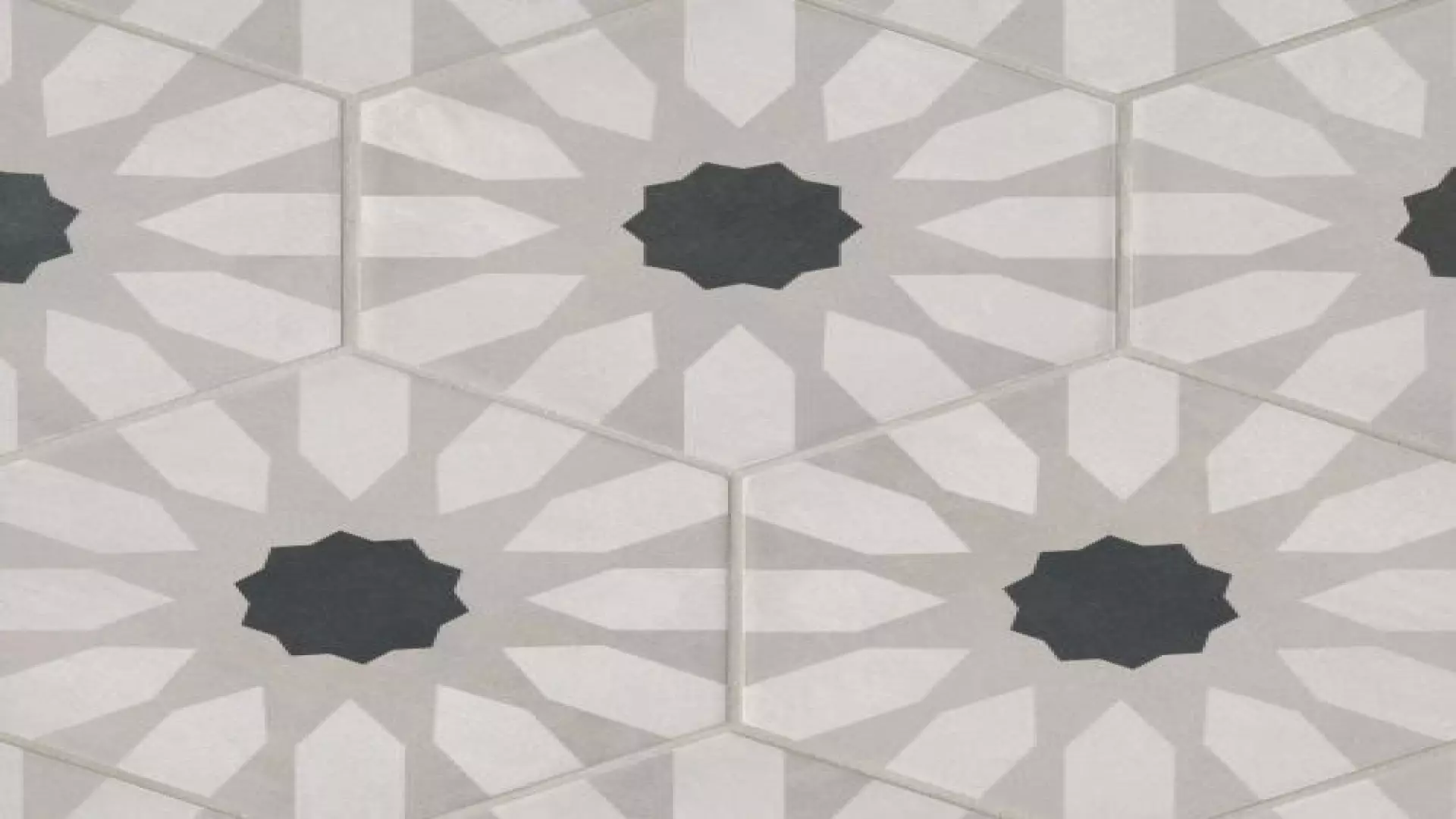 Allora 8.5" X 10" Matte Fiore Hexagon Deco Porcelain Tile material