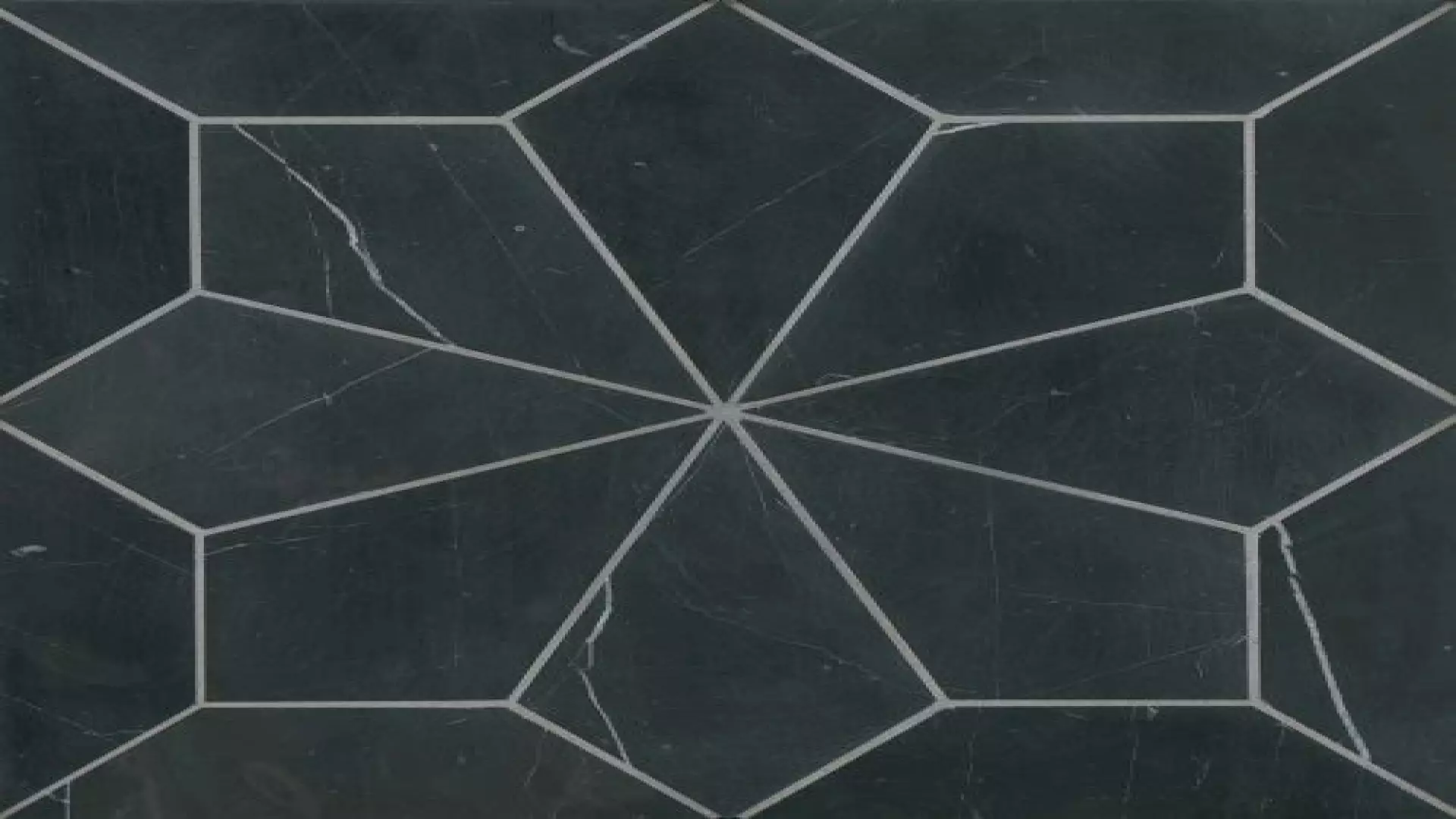 Blomma Honed Marble Mosaic Tile In Nero 12X12 material