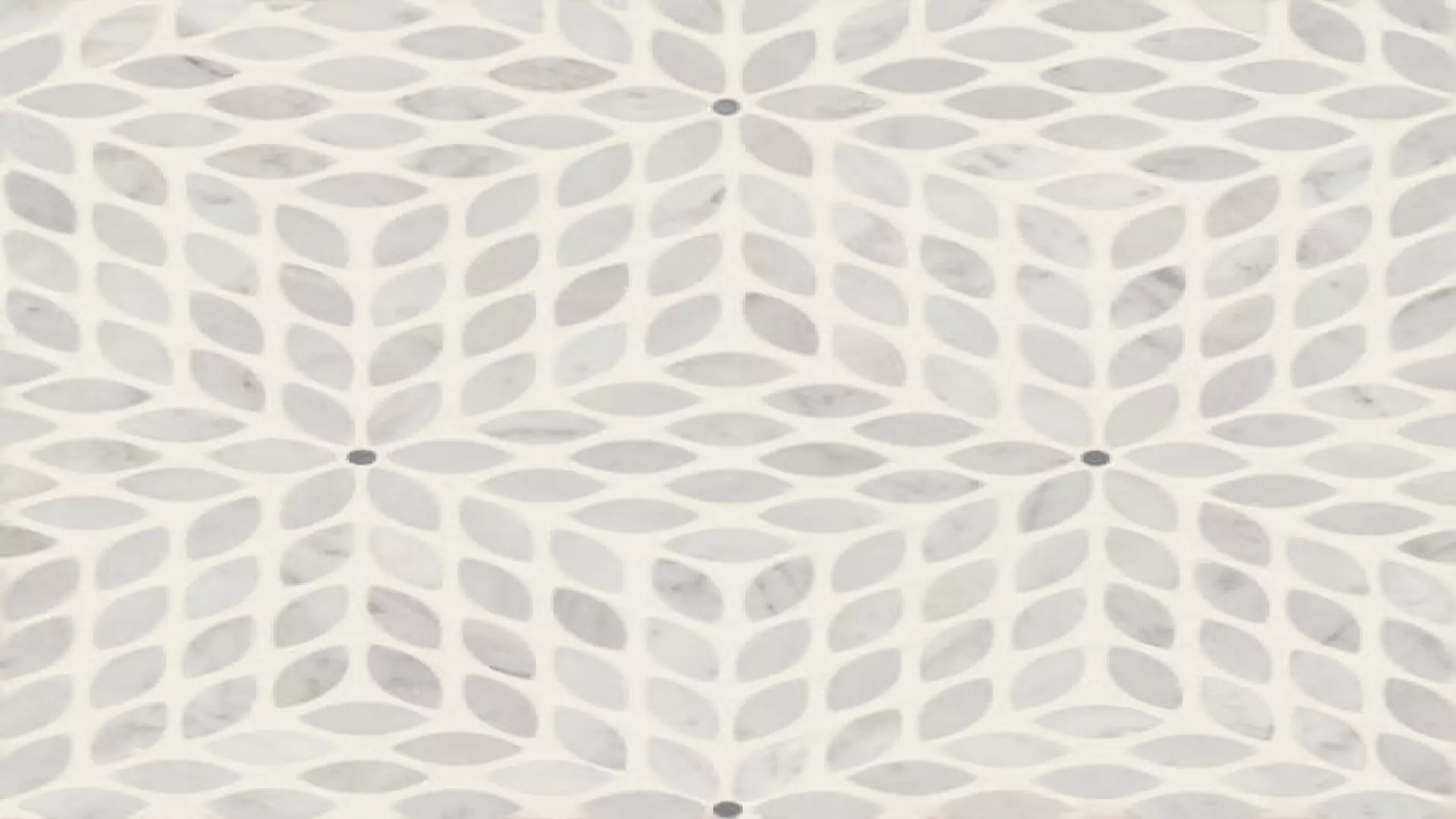 Celeste Honed Marble Blend Mosaic Tile In White Carrara & Bardiglio material