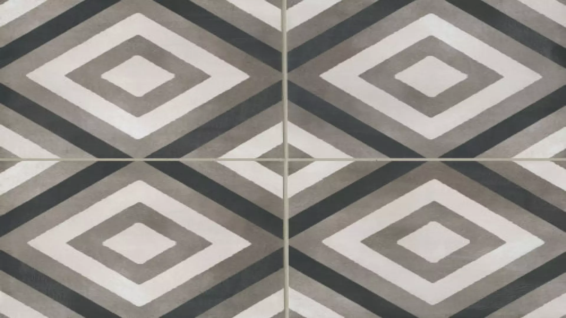 Chateau 12" X 12" Decorative Tile In Canvas, Smoke And Midnight material