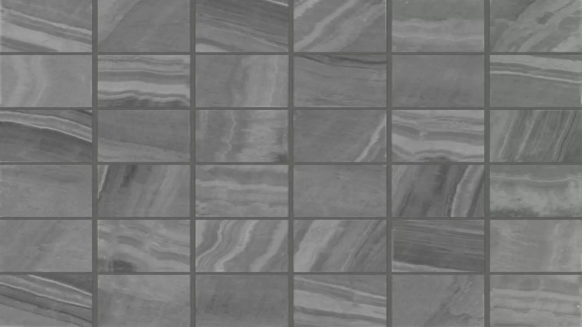 Gemma 2" X 2" Polished Porcelain Mosaic In Grey Onyx material