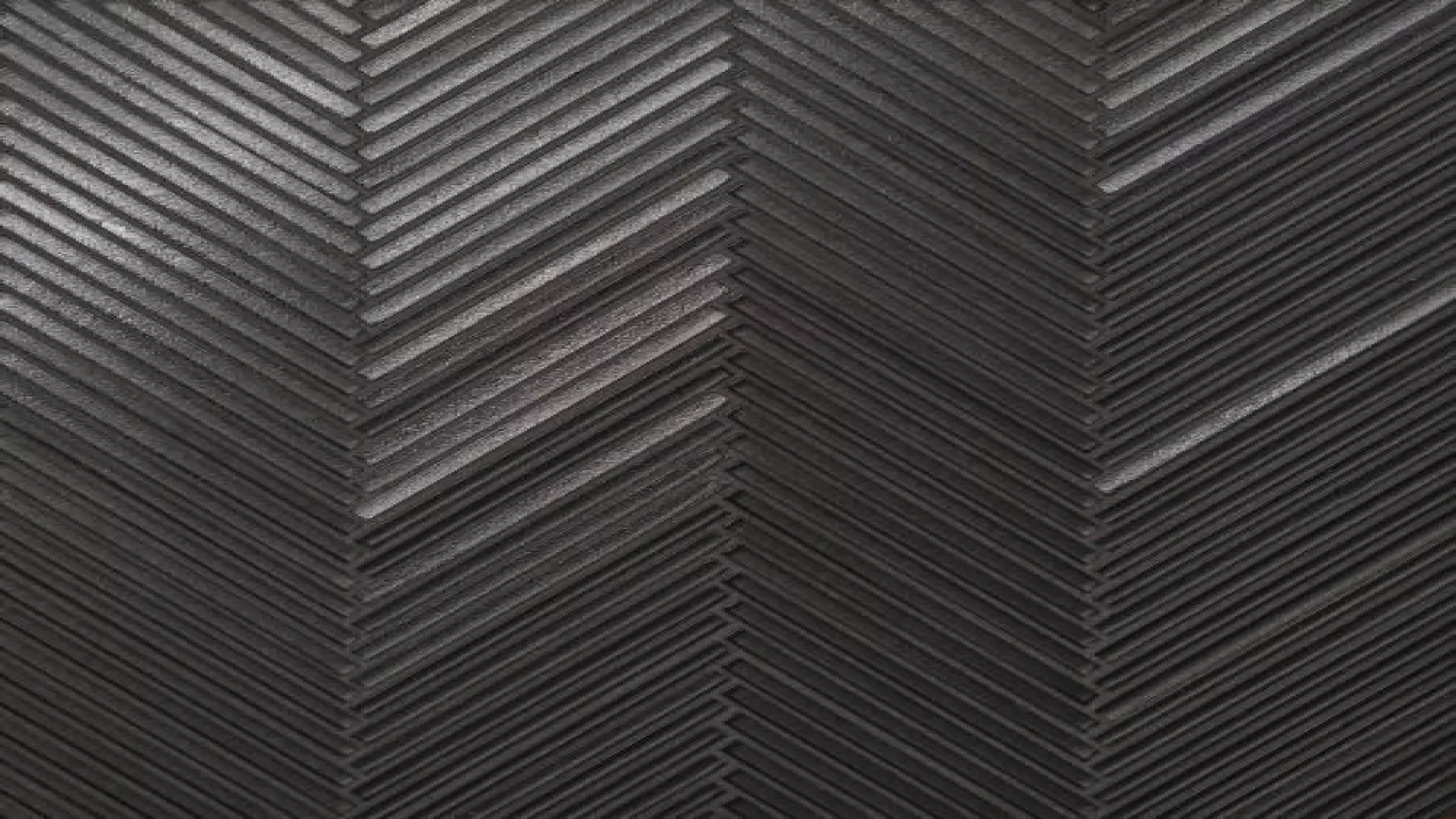 Kaikos Skinny Chevron Glass Mosaic In Brown material