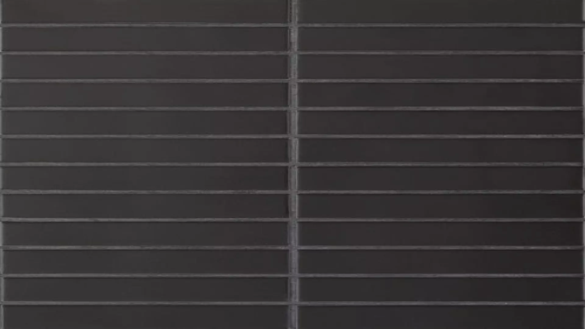 Le Cafe 1" X 6" Straight Stack Matte Porcelain Mosaic Tile In Black material
