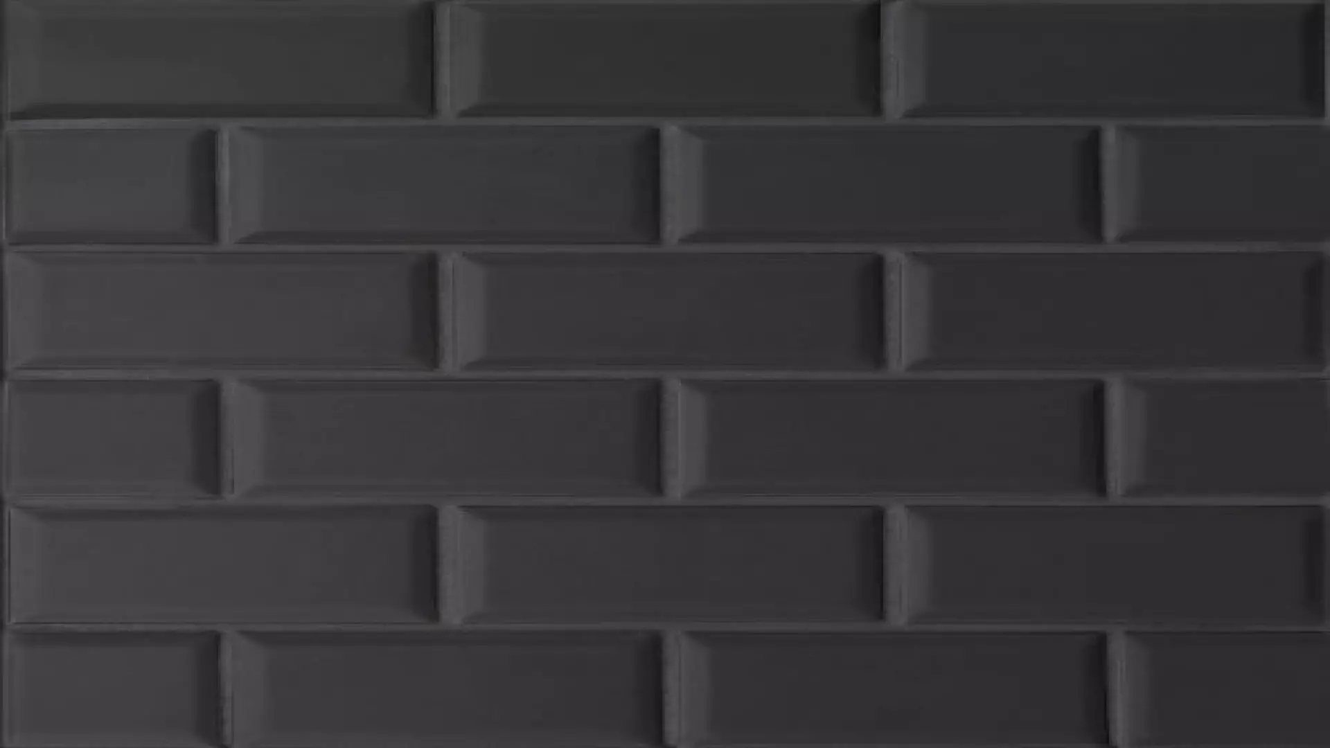 Le Cafe 2" X 4" Bevel Off Set Mesh Mount Matte Porcelain Mosaic Tile In Black material