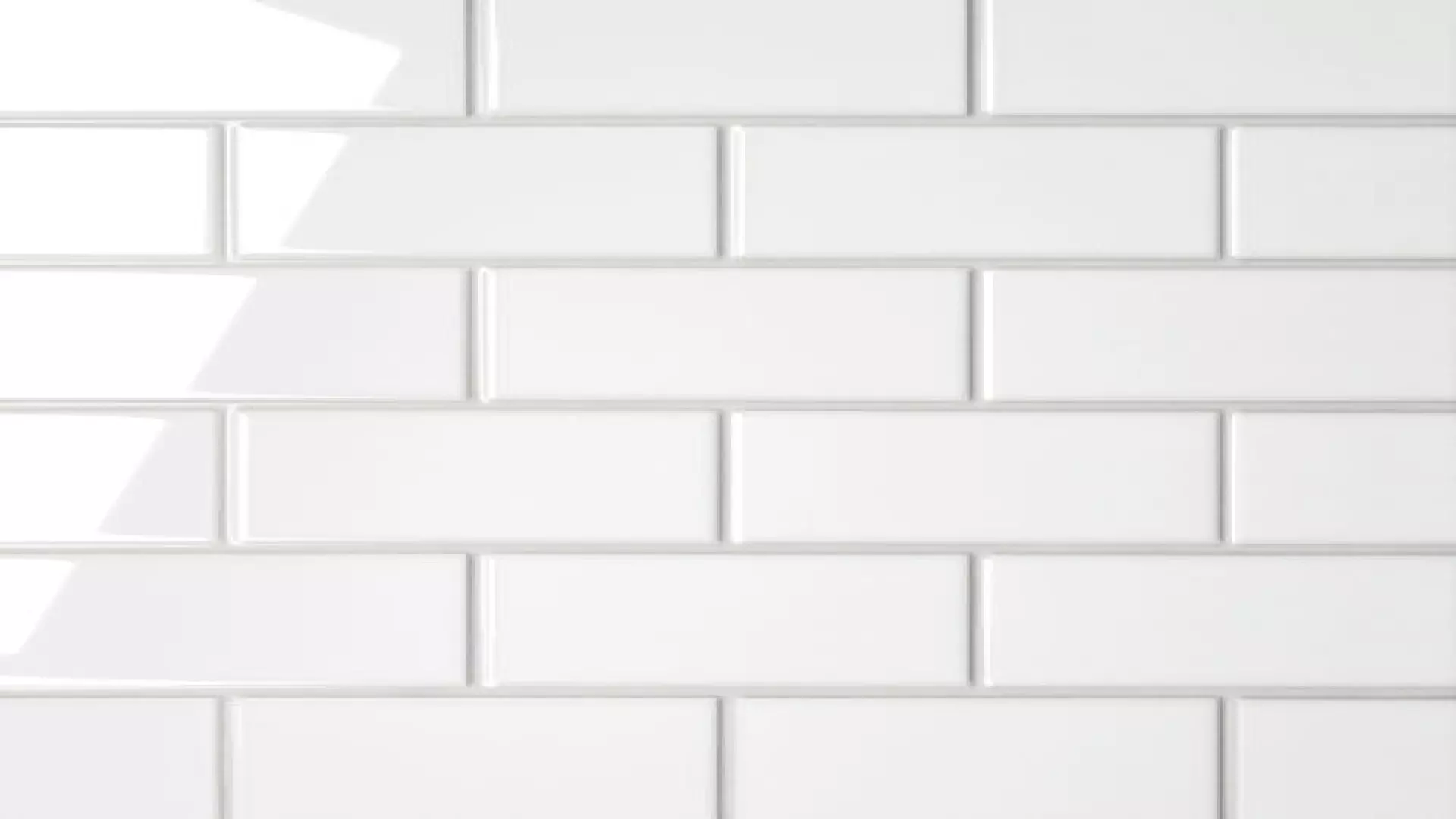 Le Cafe 2" X 4" Off Set Mesh Mount Glossy Porcelain Mosaic Tile In White material