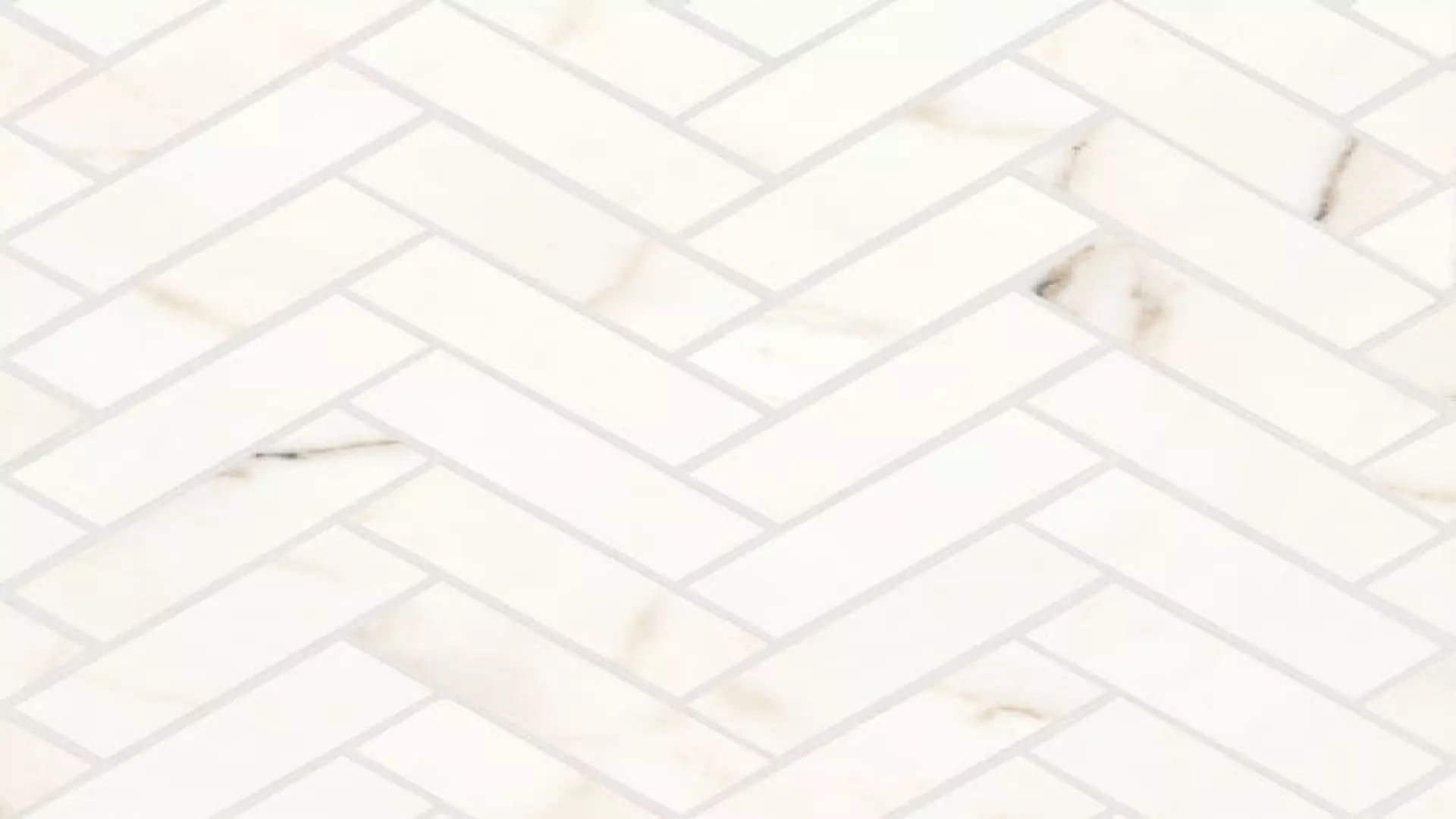 Magnifica 1" X 4" Honed Herringbone Porcelain Mosaic Tile In Calacatta Oro material