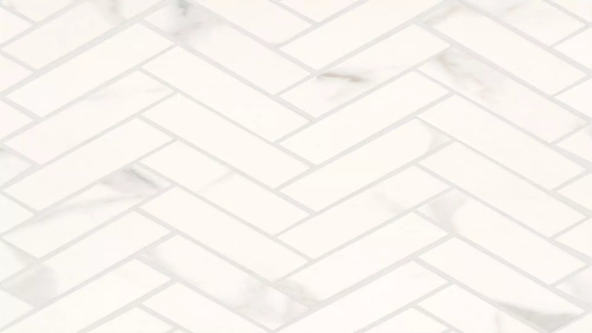 Magnifica 1" X 4" Polished Herringbone Porcelain Mosaic Tile In Calacatta Super White material