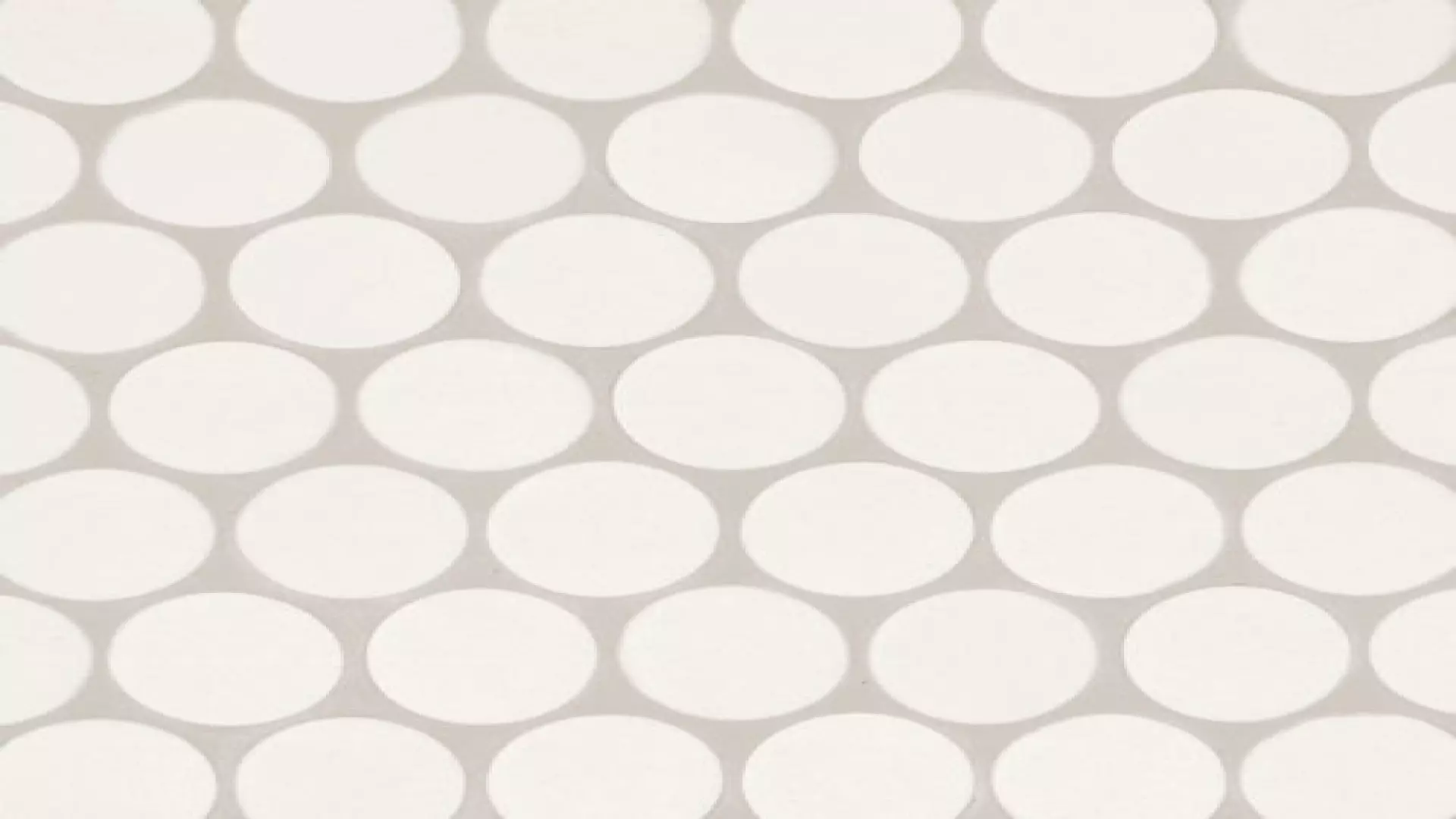 Makoto 2" Round Matte Porcelain Mosaic Tile In Shoji White material