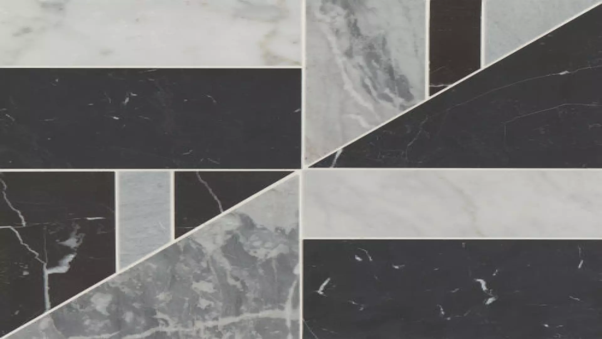 Modni Lennox Honed Marble Mosaic Tile In Cool Blend material