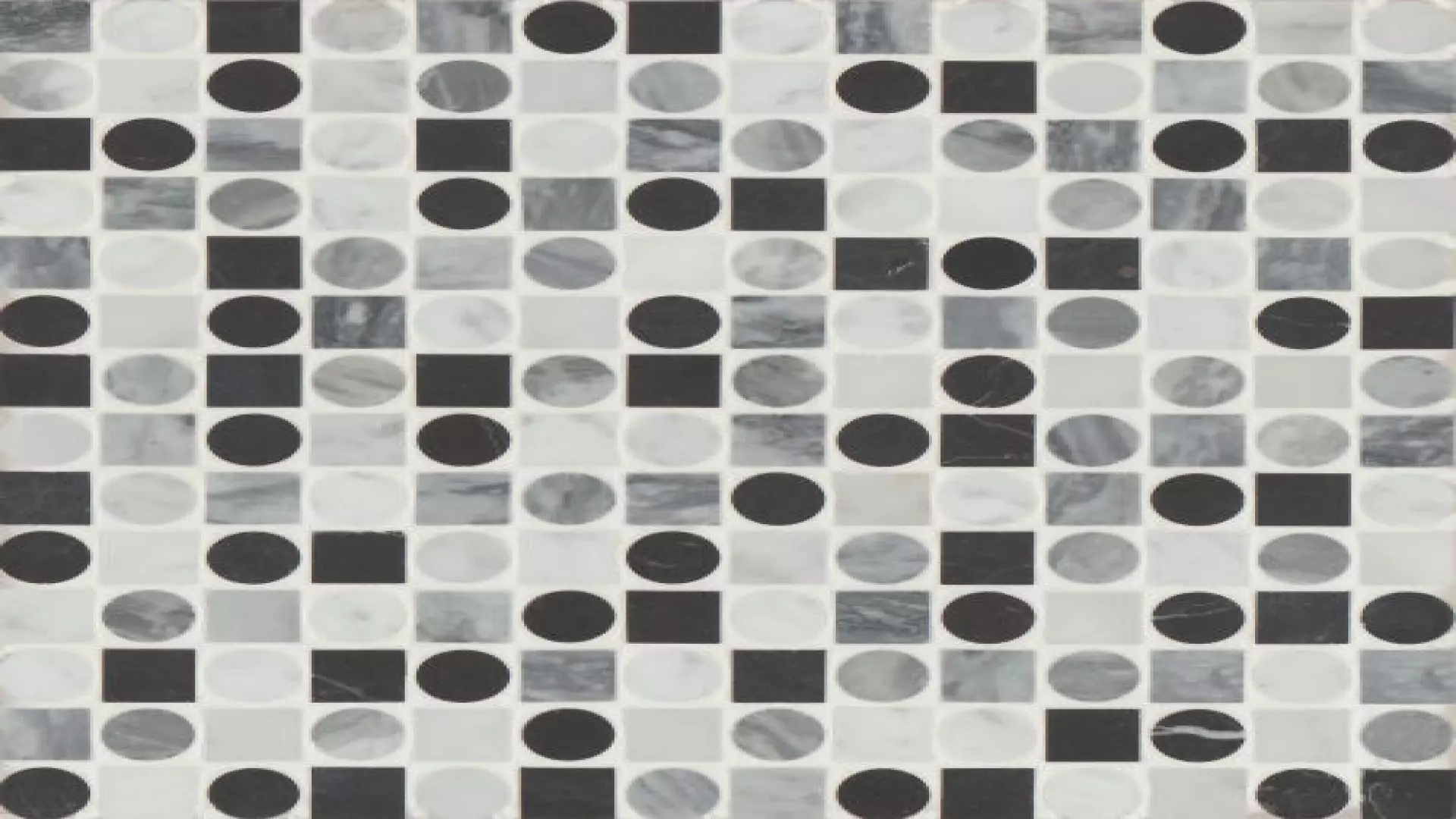 Modni Monroe Honed Marble Mosaic Tile In Cool Blend material