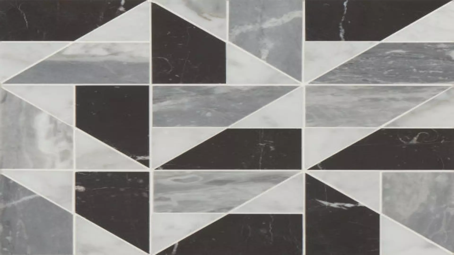 Modni Quin Honed Marble Mosaic Tile In Cool Blend material