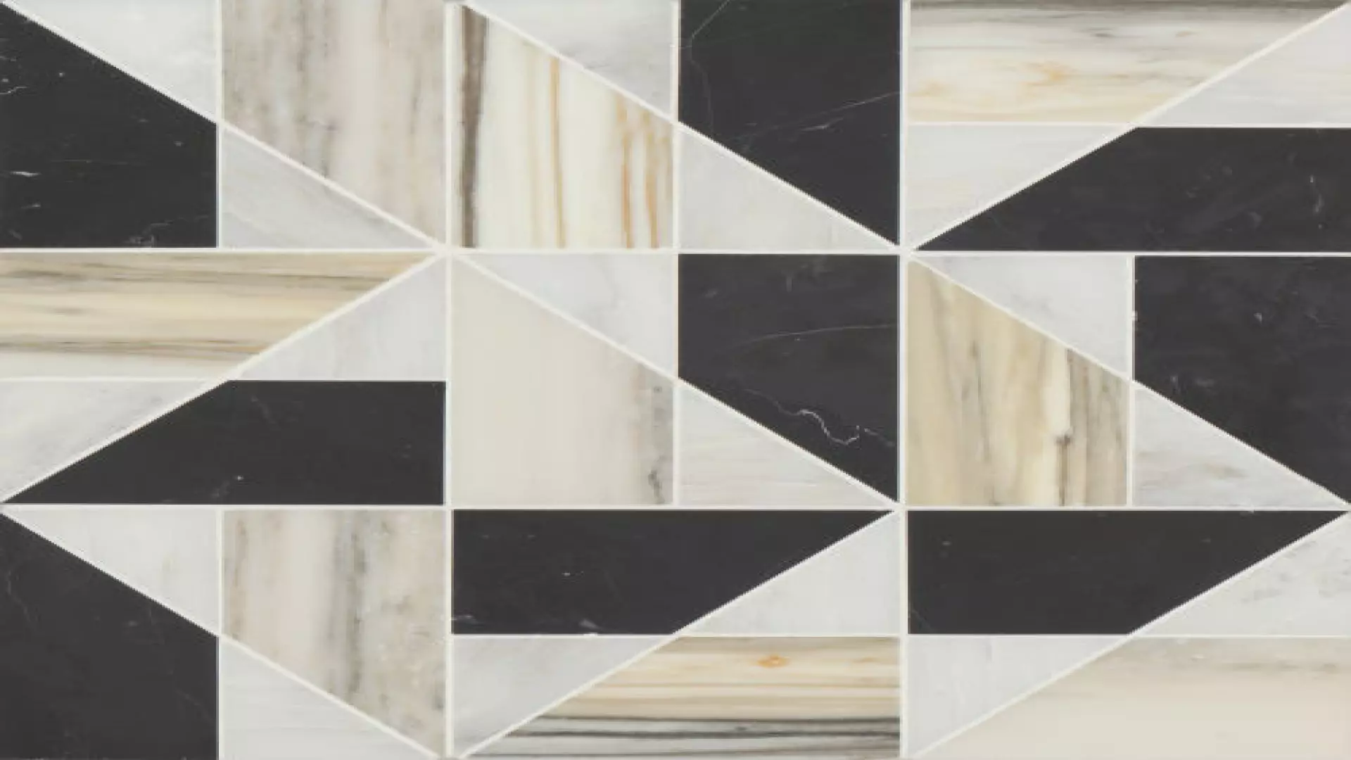 Modni Quin Honed Marble Mosaic Tile In Warm Blend material