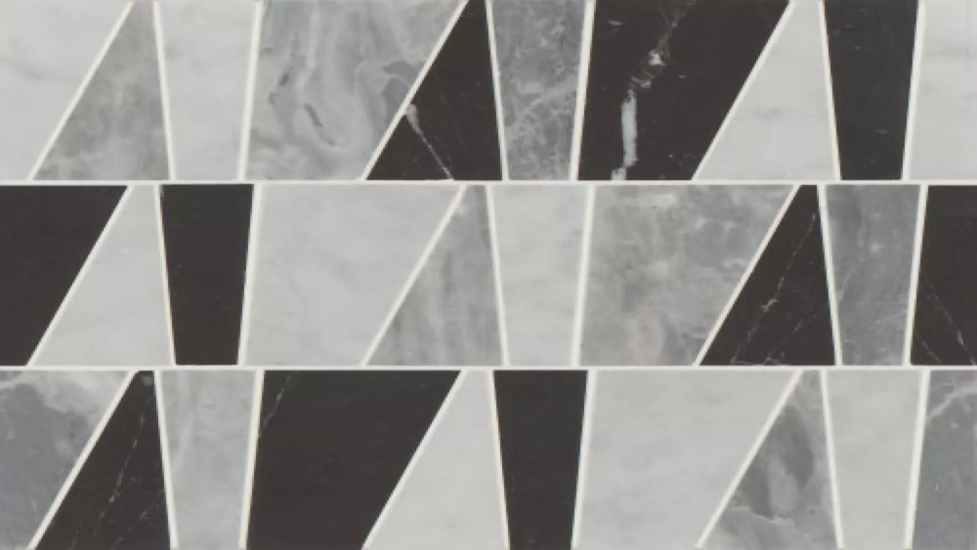 Modni Zayden Honed Marble Mosaic Tile In Cool Blend material