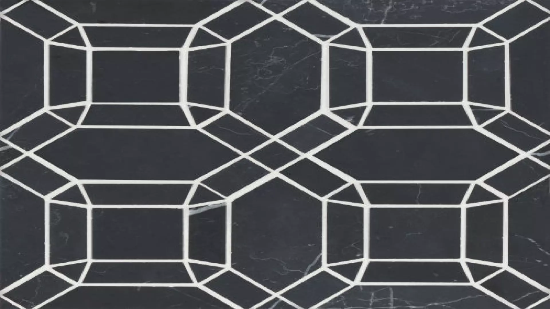 Monet Honed Marble Mosaic 1 Tile In Nero Marquina material