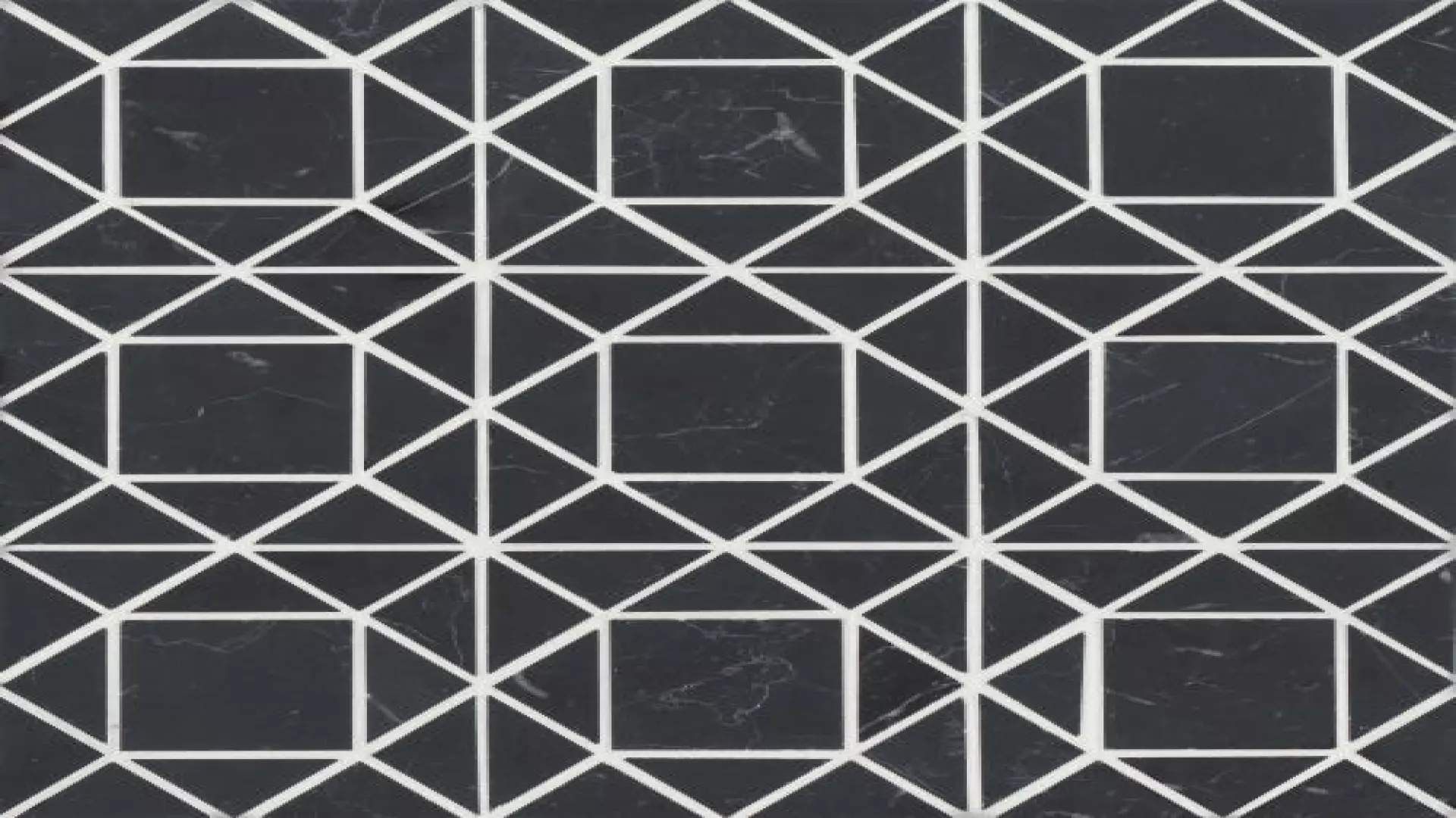 Monet Honed Marble Mosaic 2 Tile In Nero Marquina material