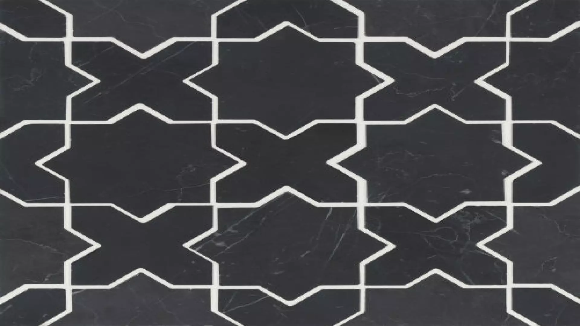 Monet Honed Marble Mosaic 6 Tile In Nero Marquina material