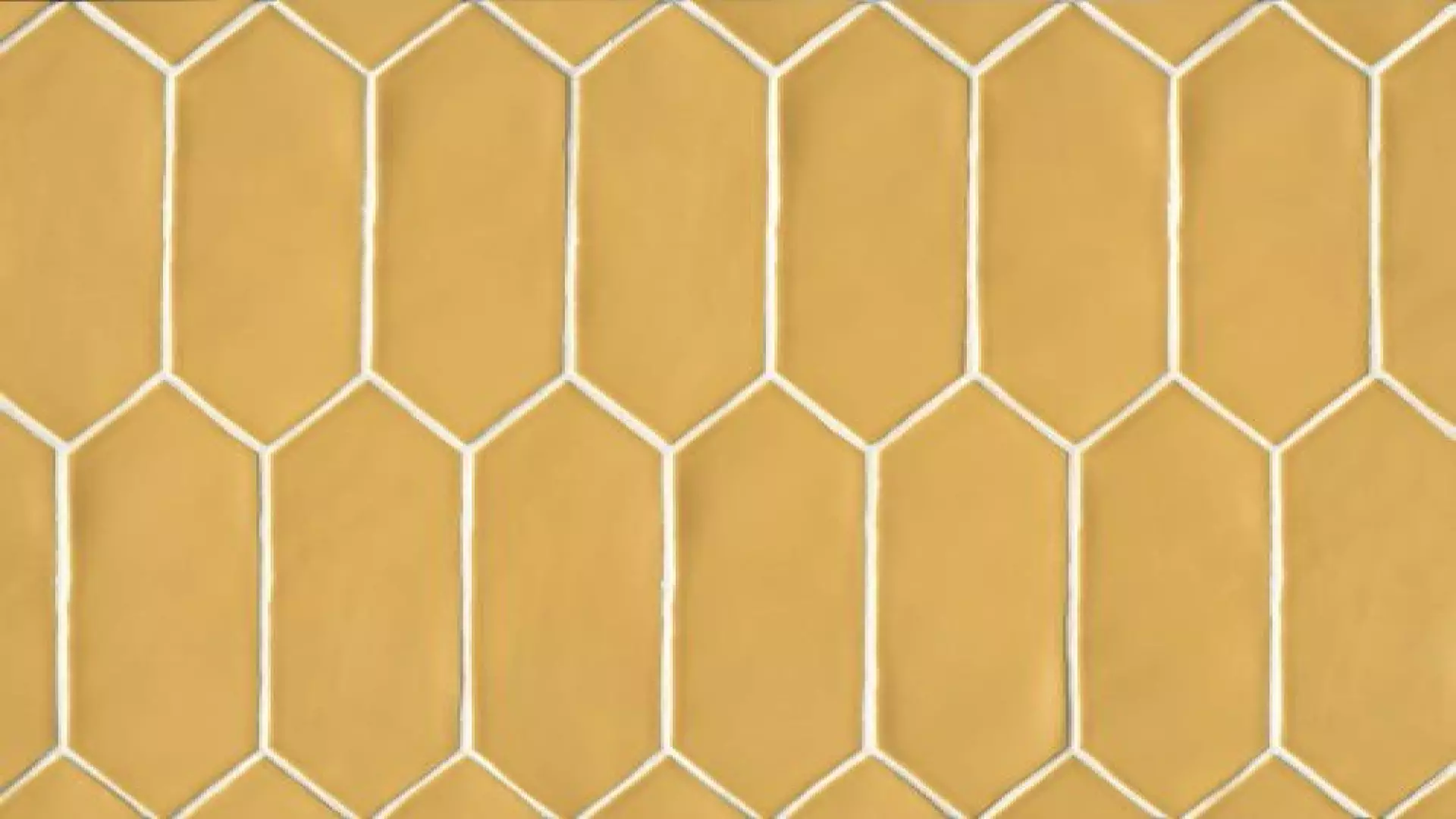 Reine 3" X 12" Picket Pattern Matte Ceramic Wall Tile In Golden material