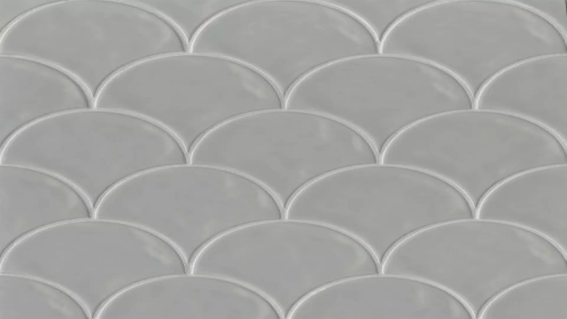 Sorrento 6" X 7" Wave Ceramic Wall Tile In Grigio material