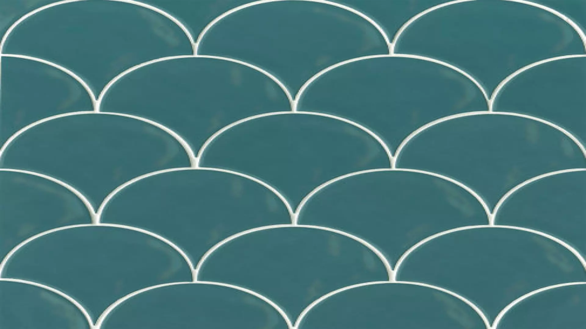 Sorrento 6" X 7" Wave Ceramic Wall Tile In Turchese material