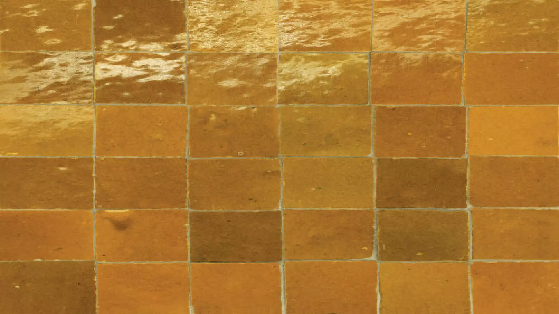 Zagora 2" X 2" Glossy Zellige Mosaic Tile In Caramel material
