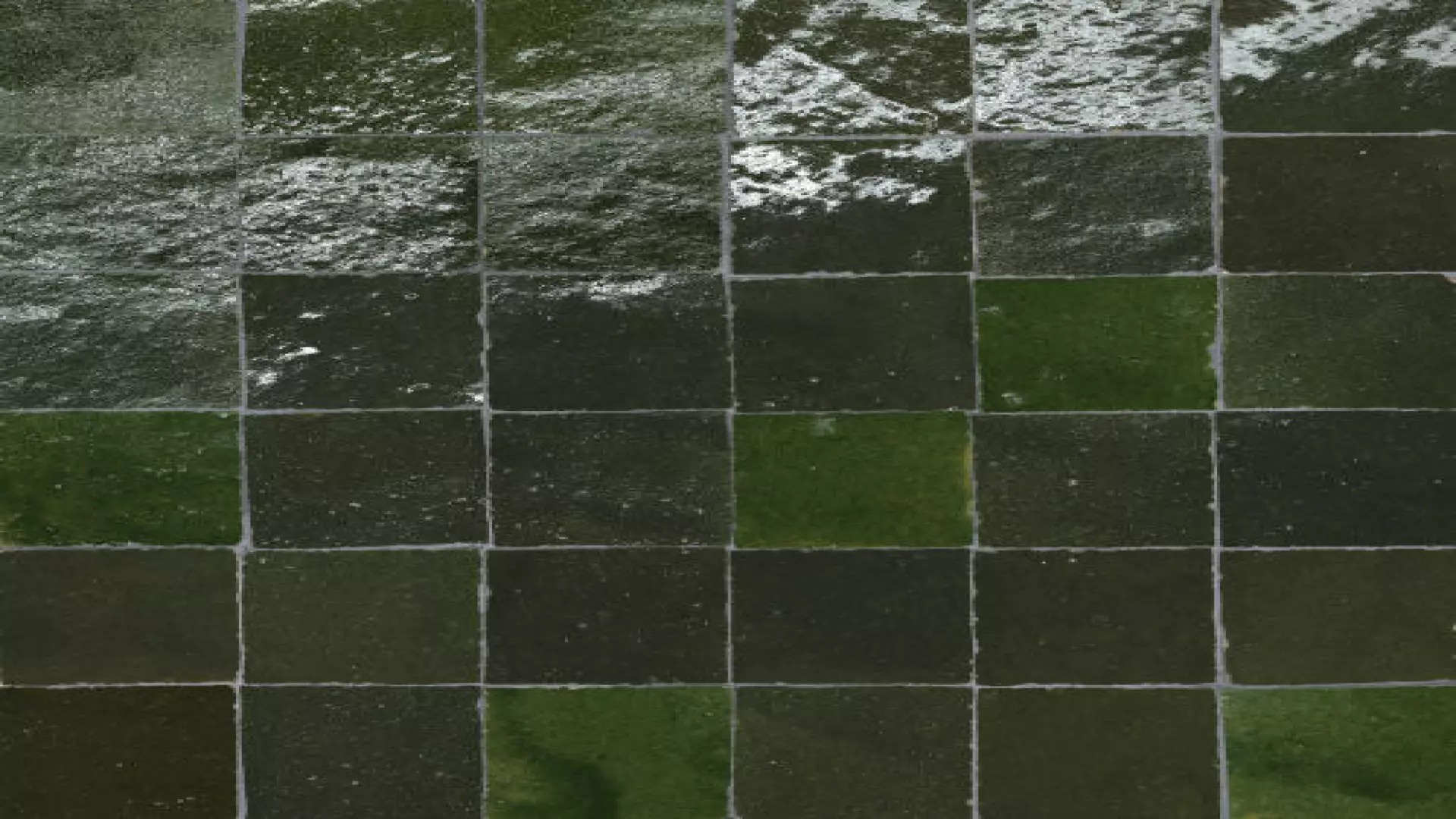 Zagora 2" X 2" Glossy Zellige Mosaic Tile In Vert Mousse material