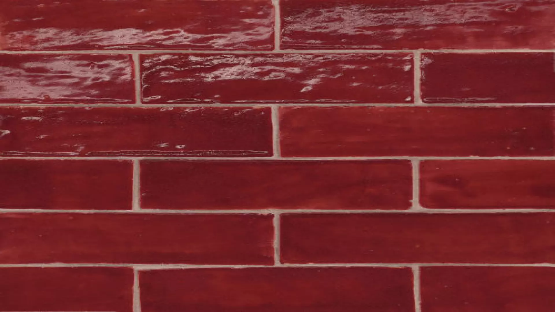 Zagora 2" X 6" Glossy Zellige Field Tile In Rouge material