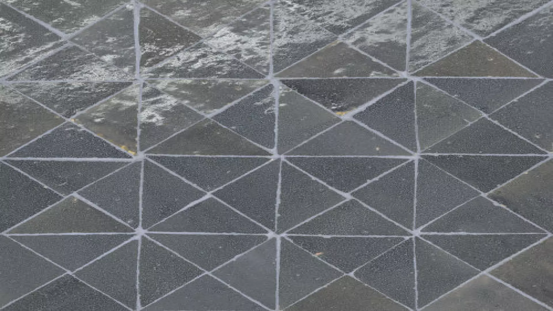 Zagora Triangle Glossy Zellige Mosaic Tile In Charcoal material