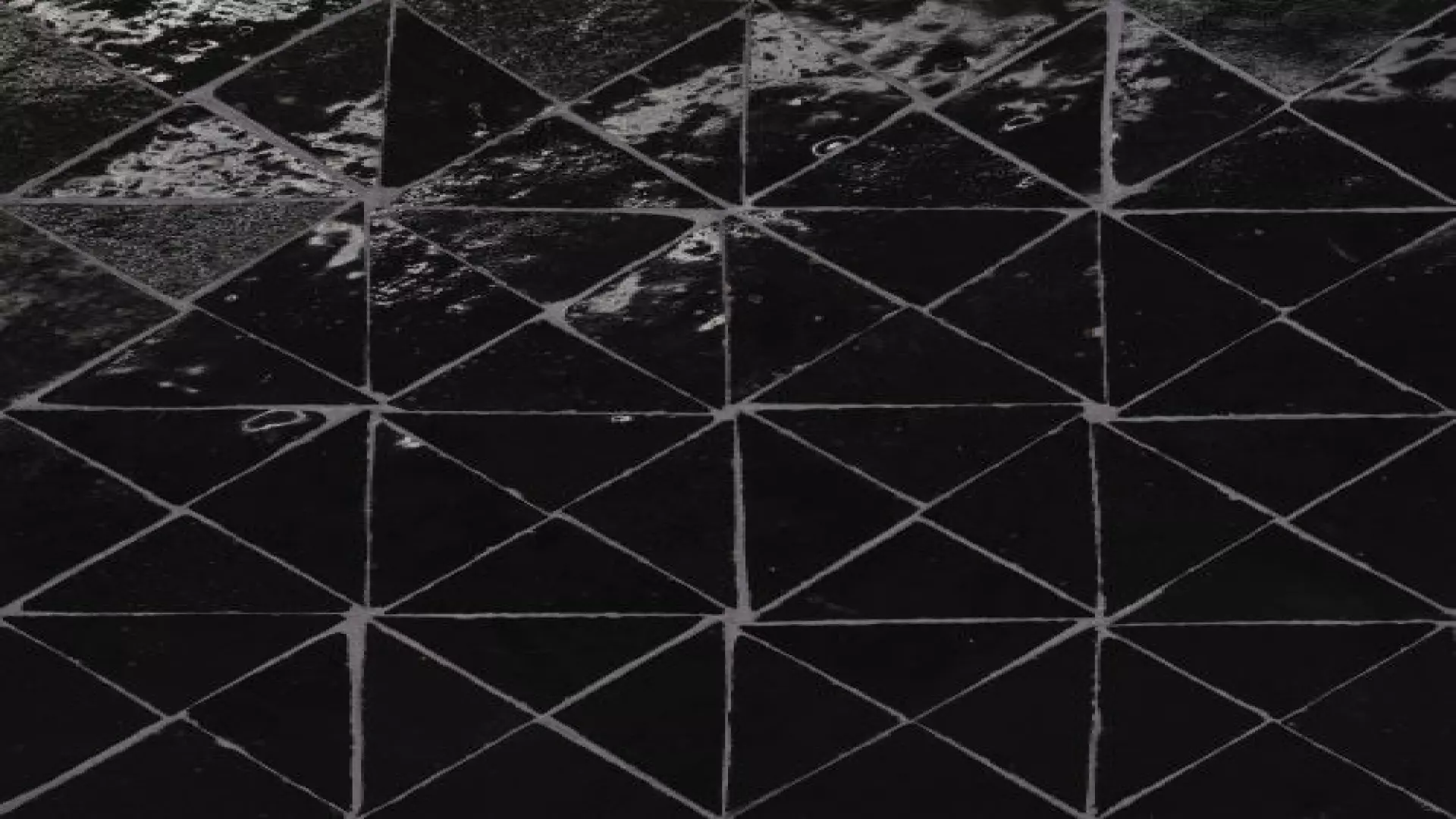 Zagora Triangle Glossy Zellige Mosaic Tile In Nero material