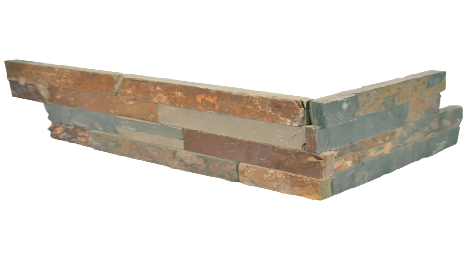 Butterscotch 6" X 24" Natural Cleft Slate Ledger Corner material