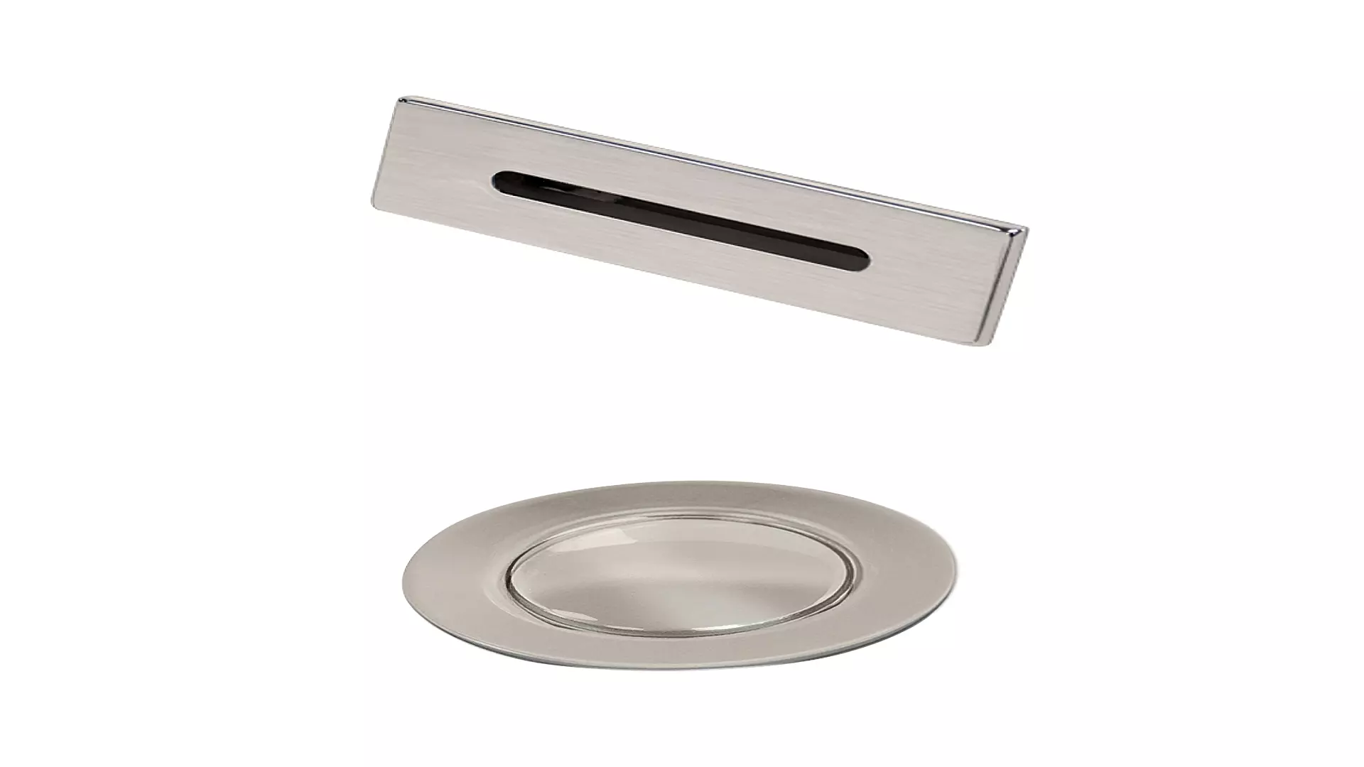 Wyndham Collection Brushed Nickel Universal Square Bathtub Trim Kit material