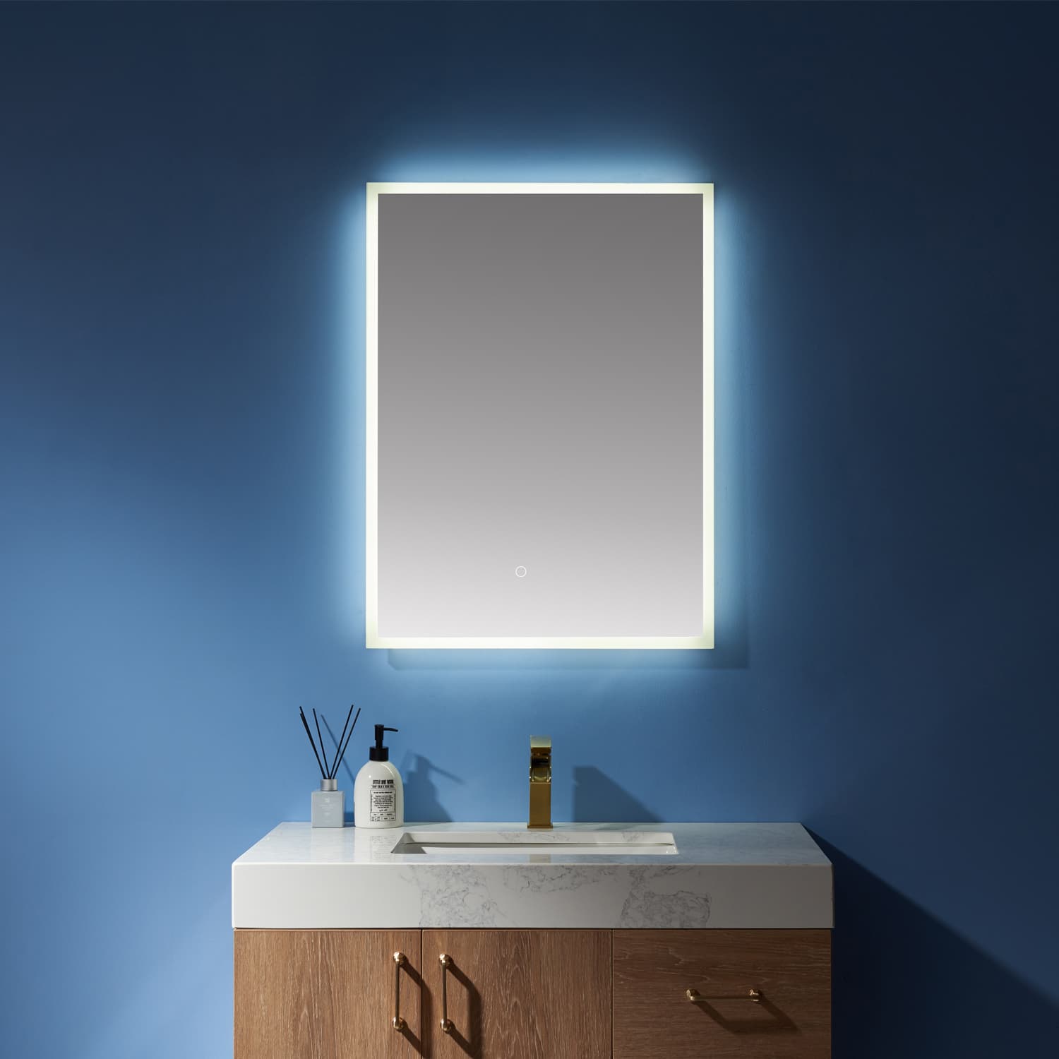 24'' Rectangle Illuminated Bathroom/Vanity Wall Mirror material