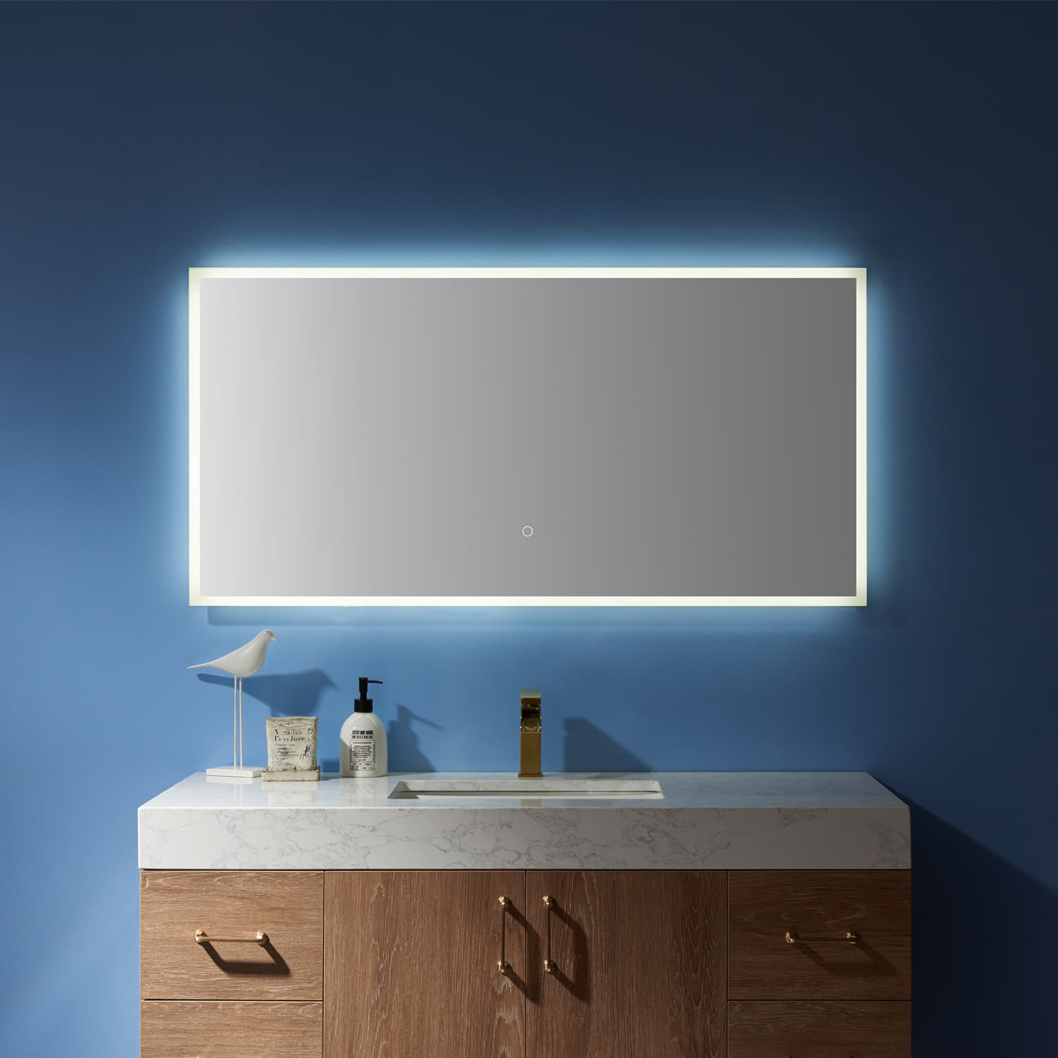 48'' Rectangle Illuminated Bathroom/Vanity Wall Mirror material