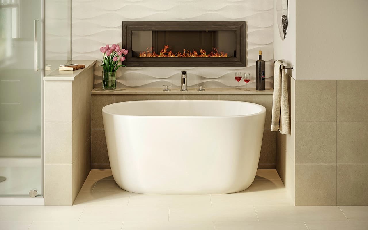 Lullaby-Nano-Wht™ Small Freestanding Solid Surface Bathtub material
