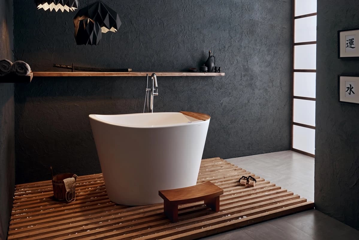 True Ofuro Tranquility Heated Japanese Bathtub material