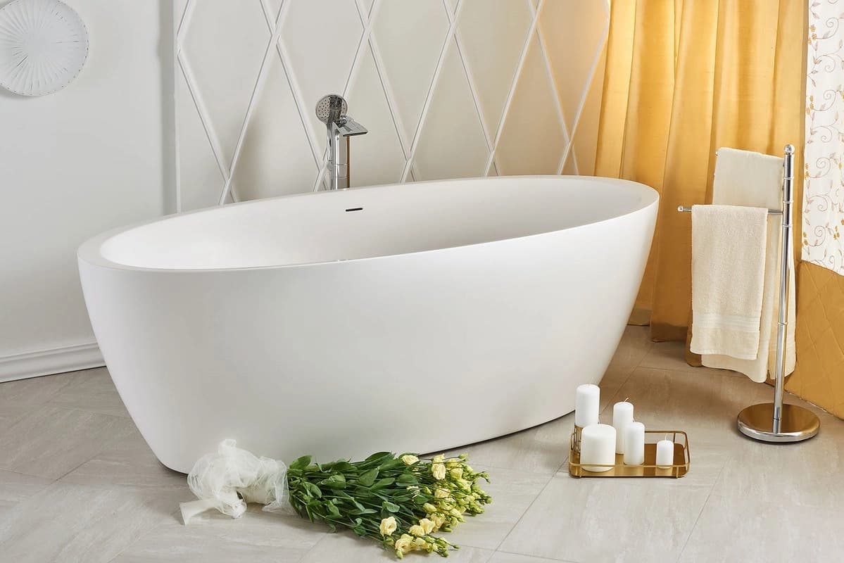 Aquatica Sensuality-Wht™ Freestanding Solid Surface Bathtub material