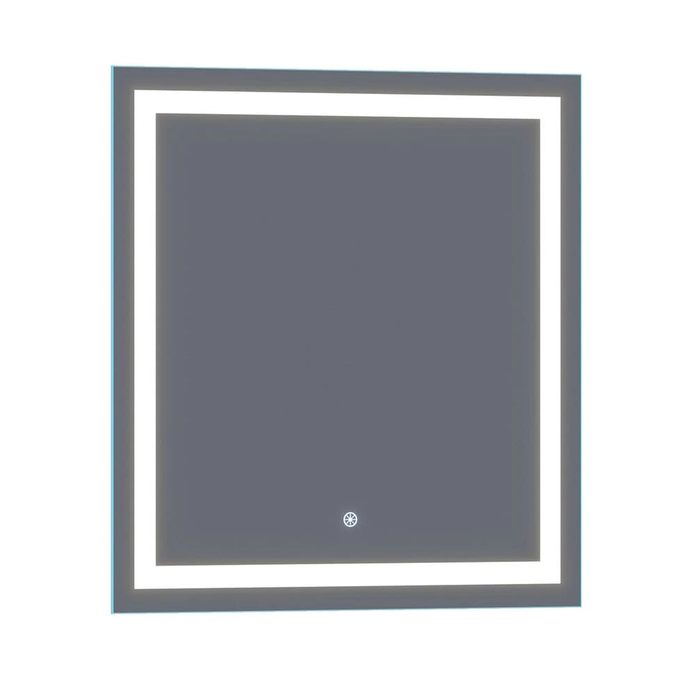Arpella Lumina 34 in. x 36 in. LED Lighted Vanity Mirror with Built-In Dimmer and Anti-Fog Feature material