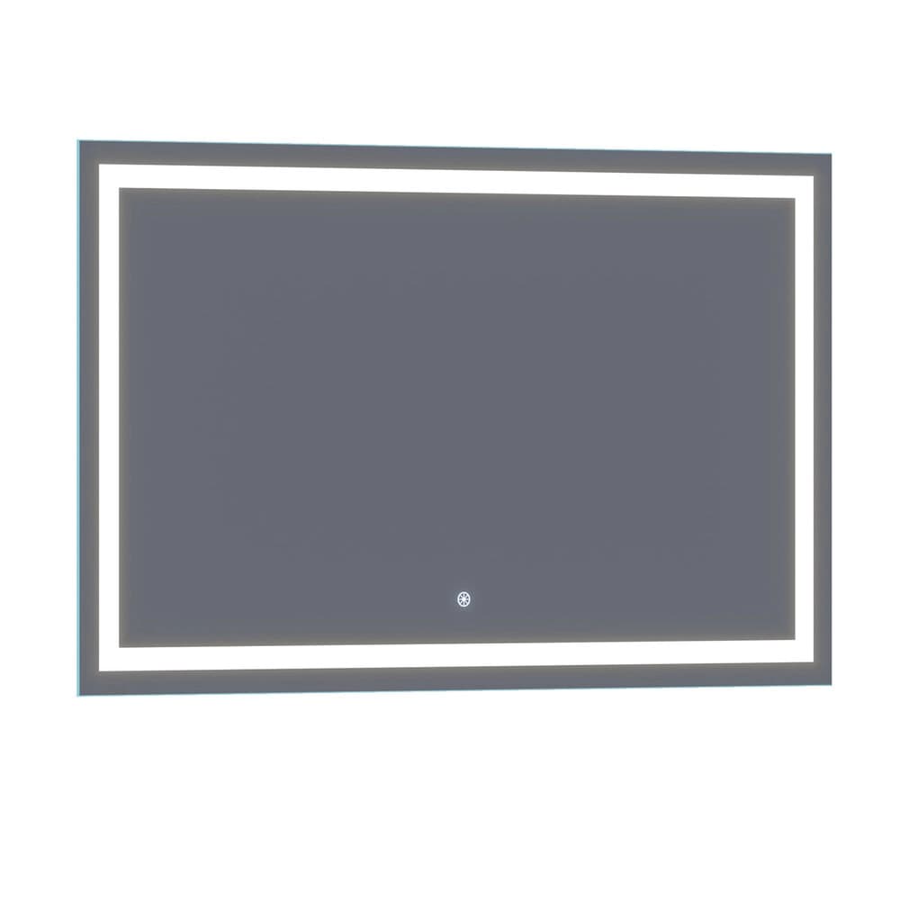 Arpella Lumina 60 in. x 36 in. LED Lighted Vanity Mirror with Built-In Dimmer and Anti-Fog Feature material