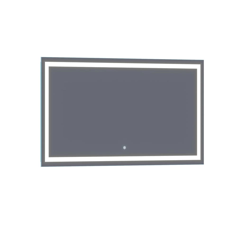 Arpella Lumina 70 in. x 36 in. LED Lighted Vanity Mirror with Built-In Dimmer and Anti-Fog Feature material